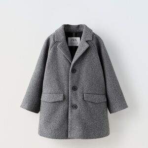 ZARA kids Felt Texture Coat SZ 2/3 years